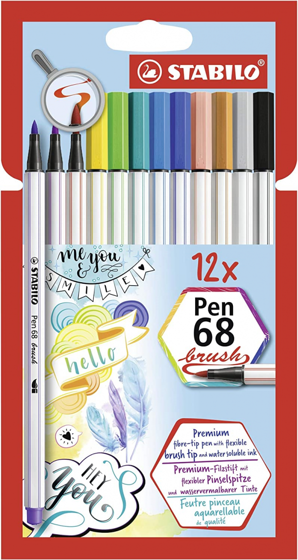 STABILO PEN 68 BRUSH 12 PZ