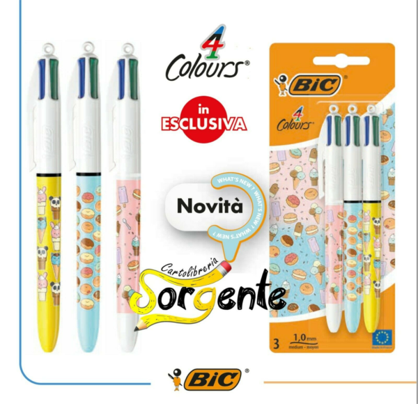 BLISTER PENNA BIC 4 COLORI FOOD