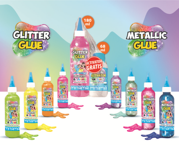 SLIME GLITTER MITAMA 180ML + ATTIVATORE