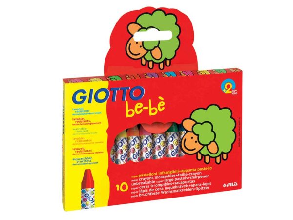 GIOTTO BEBE PASTELLONI A CERA 10 PEZZI